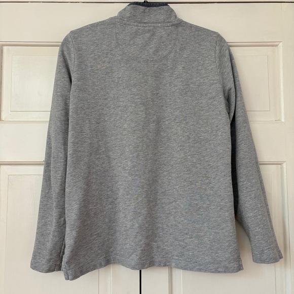 L.L. Bean Women’s Soft Rugby Shirt Pullover Quarter Button Size Small Gray Blue - Picture 8 of 10
